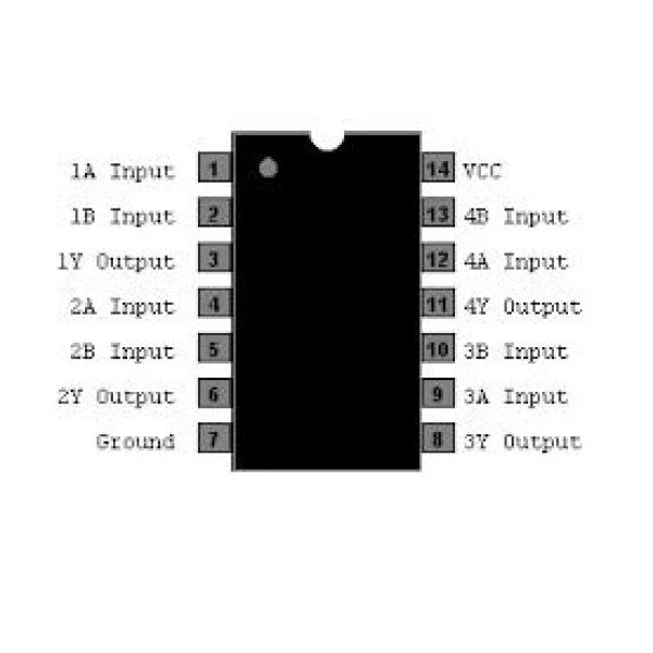 Buy Online 74LS08 Quad 2 Input AND Gate Robomart