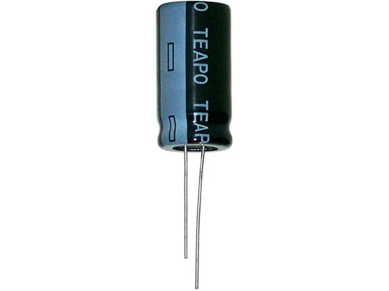 1 uF 50V Electrolytic Through Hole Capacitor (Pack of 10)