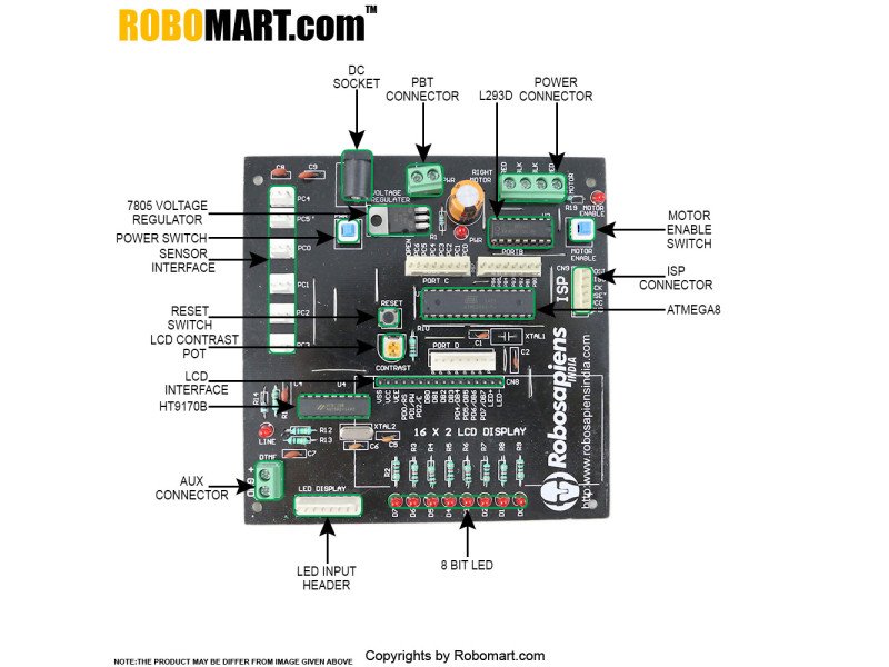 ATmega8 Robotic Development Board V1.0