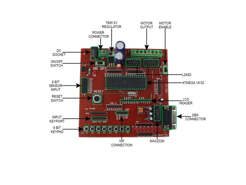 Atmega-16/32 Robotics Development Board v 1.0