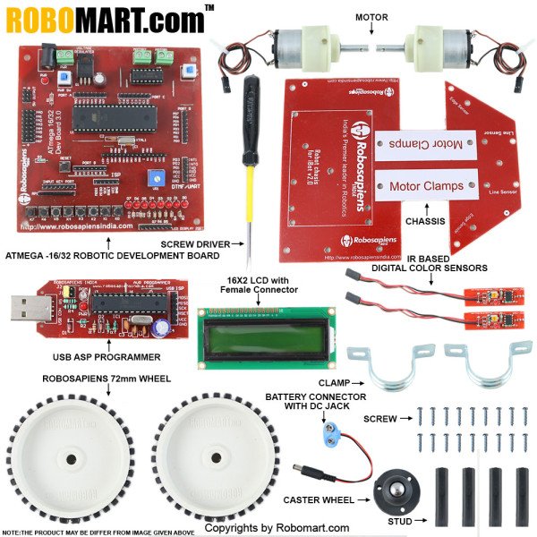 ATMEGA16/32 IBOT Multipurpose Robotics Kit