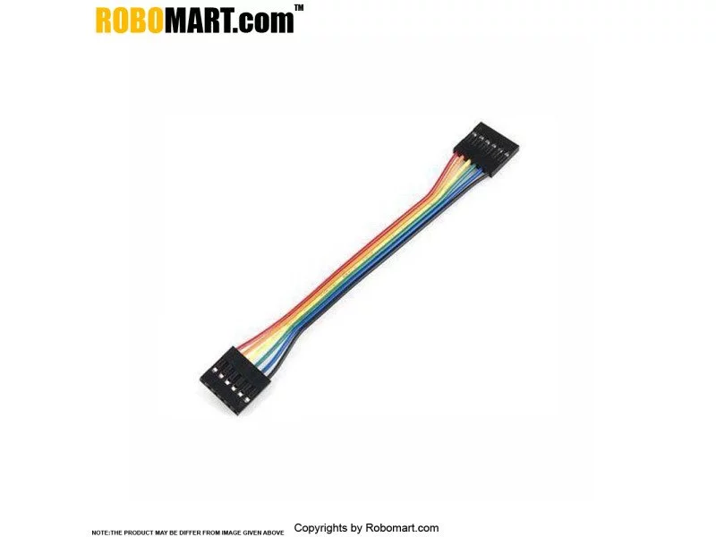 3 Pin Ribbon Cable Female to Female Jumper Wires 18cms, 3 Way