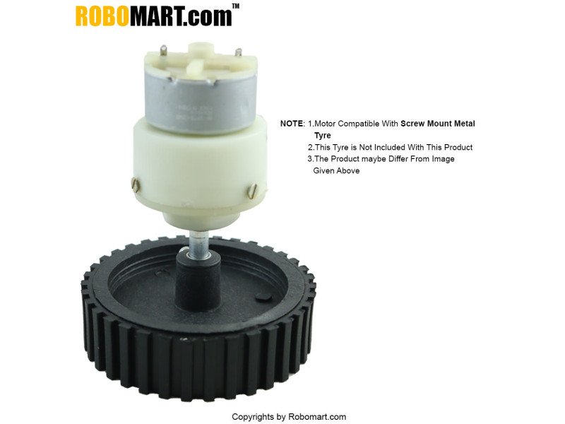 150 RPM Center Shaft Metal Gear Motor 