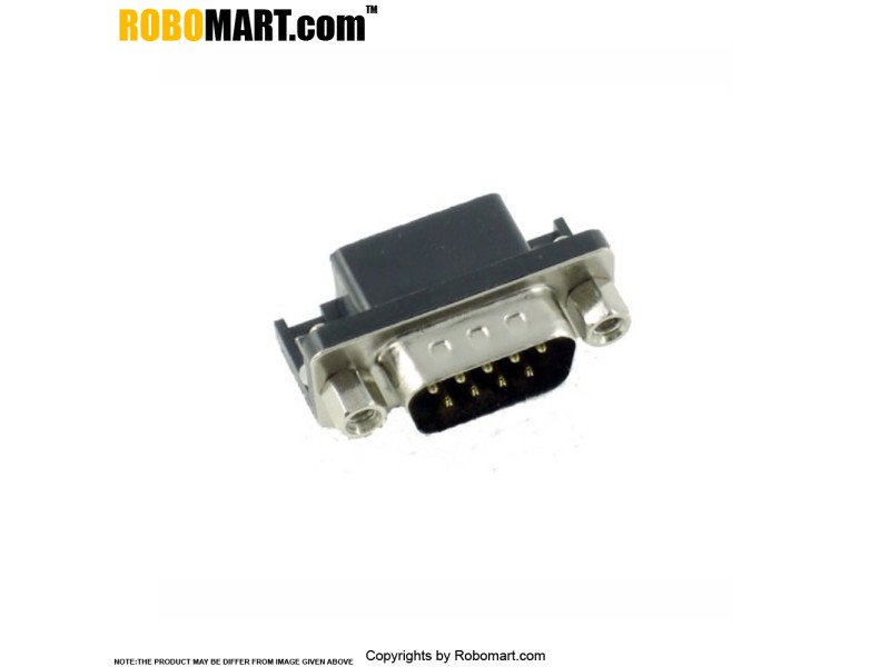 DB9 male Right Angle Connector