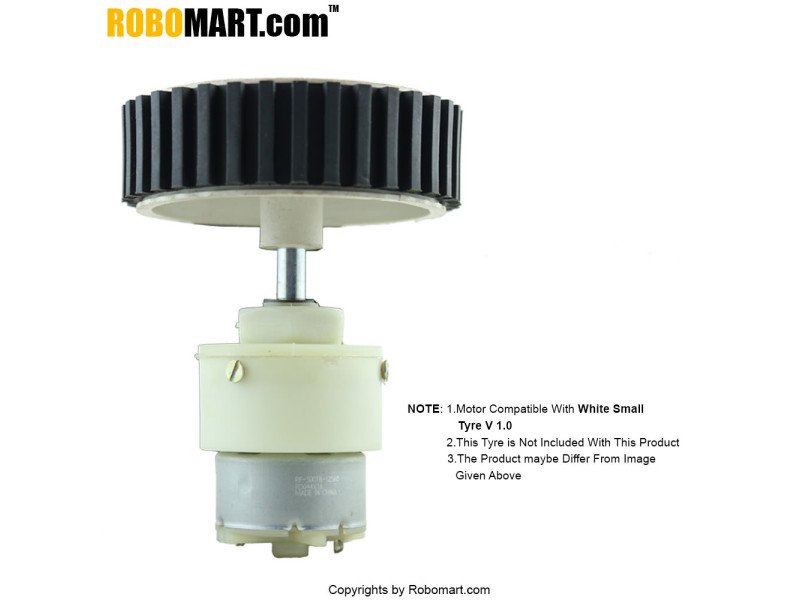 200 RPM Center Shaft Metal Gear DC Motor 