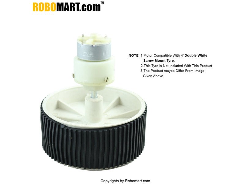 300 RPM Center Shaft Metal Gear DC Motor 