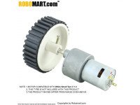 500 RPM Johnson Gear DC Motor 12V 