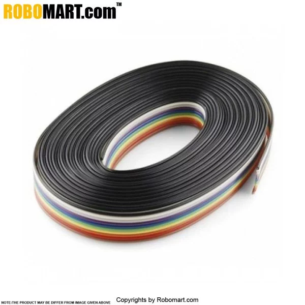 Buy online Rainbow Ribbon Cable 1 Meter - Robomart.com