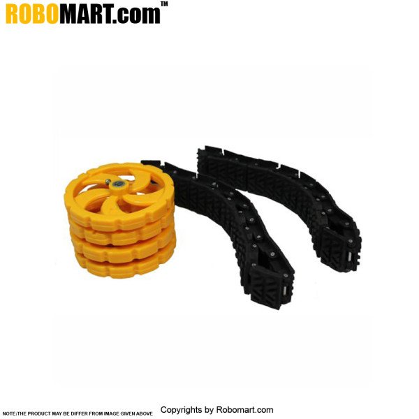 Tyre And Track Belt Combo for Arduino/Raspberry-Pi/Robotics