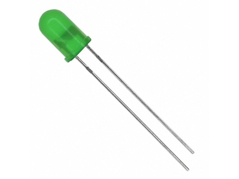 Green Round LED Diffused 5mm  DIP (Pack of 10)