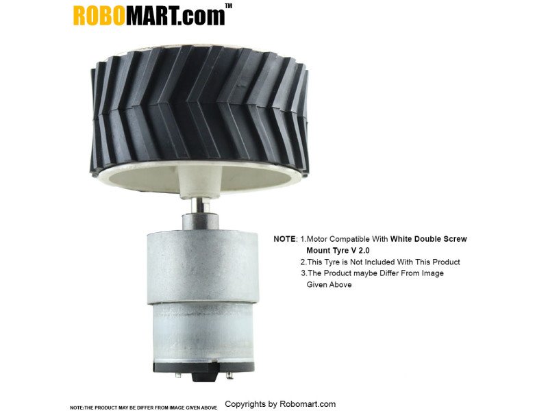 100 RPM Side Shaft Gear DC Motor 