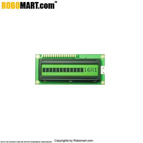 16x1 Character LCD Display for Arduino/Raspberry-Pi/Robotics