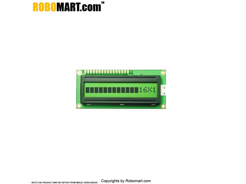 16x1 Character LCD Display 