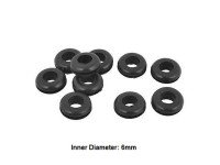 10 pcs 6 MM Rubber Cable Grommet