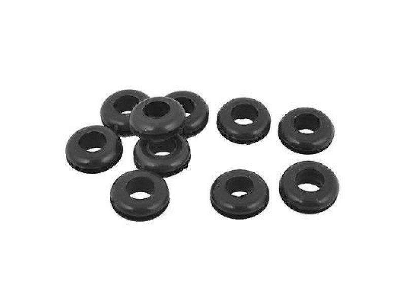 10 pcs 6 MM Rubber Cable Grommet