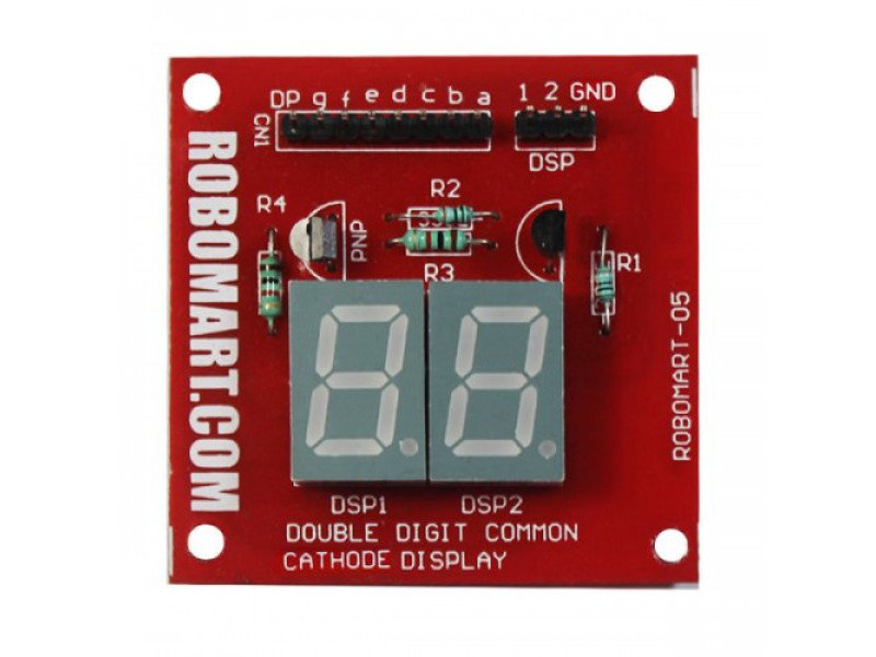 Double Digit Common Cathode Seven Segment Display 