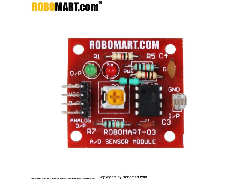 Robomart Light Sensor Module (LDR Small) 4 PIN output