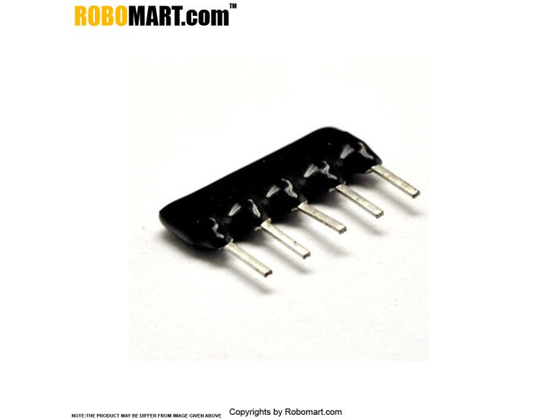 1 K Ohm Resistor Network Array 5 Pin (Pack Of 5)