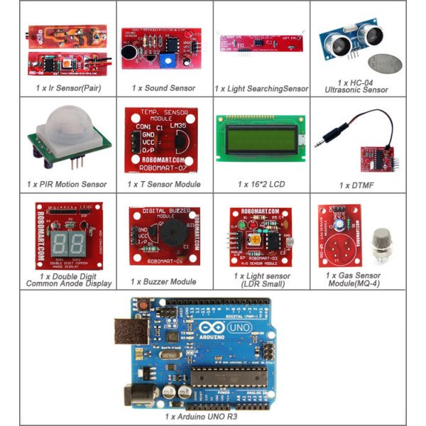 Deluxe Kit For Arduino UNO R3 Sensor Kit