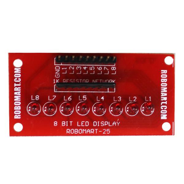8 Bit LED Display for Arduino/Raspberry-Pi/Robotics