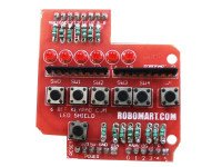 6 Bit Keypad Cum LED Arduino Shield