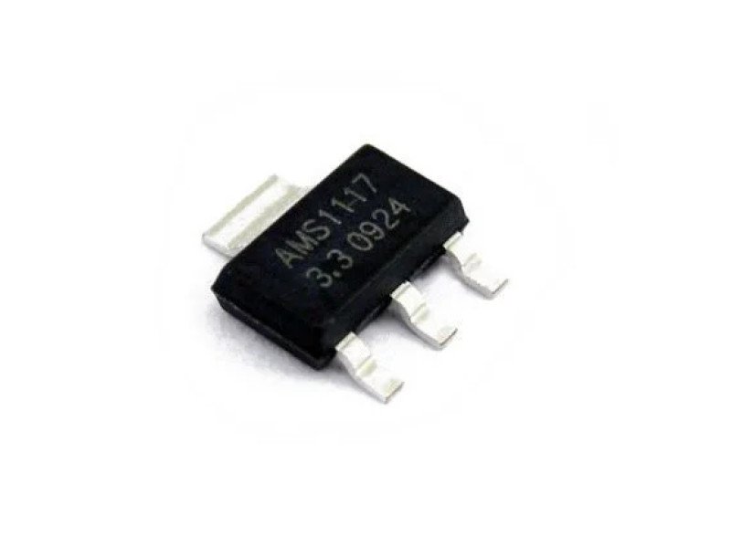 AMS1117-3.3V, 1A, SOT-223 Voltage Regulator IC (Pack of 5 ICs)