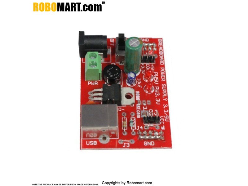 Breadboard Power Supply Module 3.3V/5V Without Breadboard