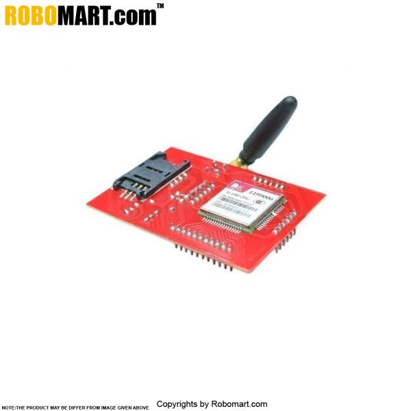 GSM GPRS SIM900A module with Stub Antenna and SMA connector for Arduino/Raspberry-Pi/Robotics