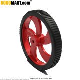 78 mm Robot Plastic Wheel for BO Motors (Red)