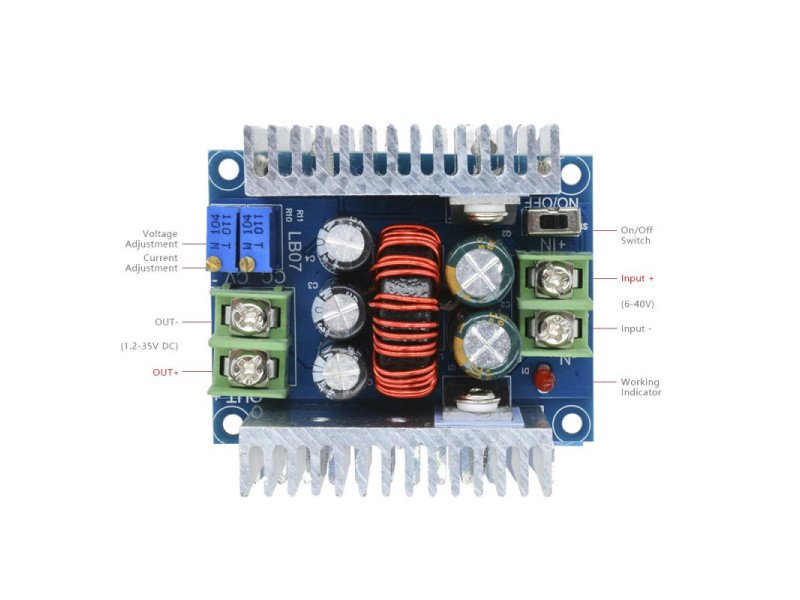 300W 20A DC-DC Buck Converter Step-down Module Constant Current LED Driver Module