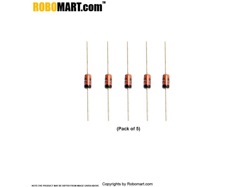 1N5818 30V 1Amp Schottky Barrier Diode (Pack of 5)