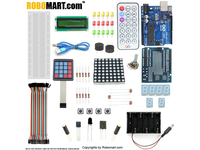 Robomart Arduino Uno R3 Keypad Kit With Basic Arduino Projects