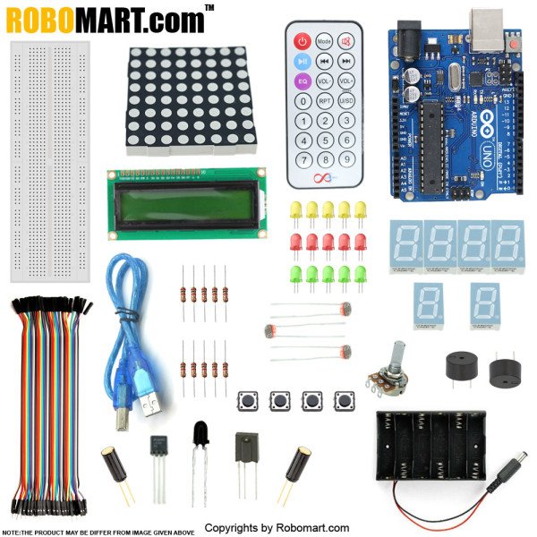 UNO R3 Starter Kit With Basic Arduino Projects