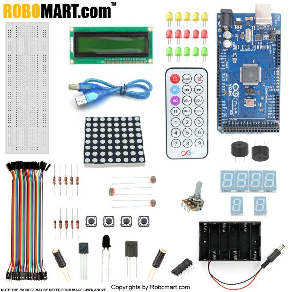 Arduino Mega2560 R3 1602 Lcd Starter Kit With 17 Basic Arduino Projects