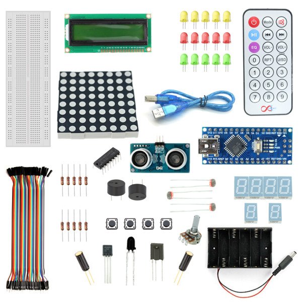 Robomart Nano V3 Distance Sensor Starter Kit With 19 Basic Arduino Projects