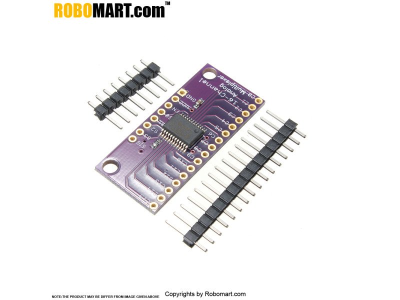 CD74HC4067 High Speed CMOS 16-Channel Analog/Digital Multiplexer Breakout Module