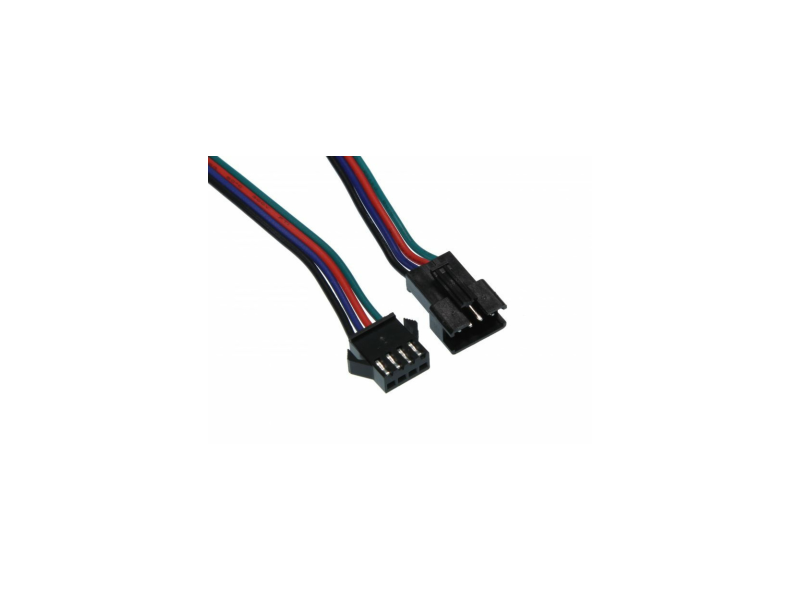 4 PIN JST CONNECTOR MALE & FEMALE WITH 12CM CABLE