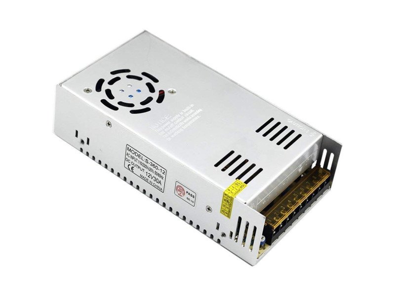 S360-12 DC 0-12V 30A Regulated Switching Power Supply (110~220V)