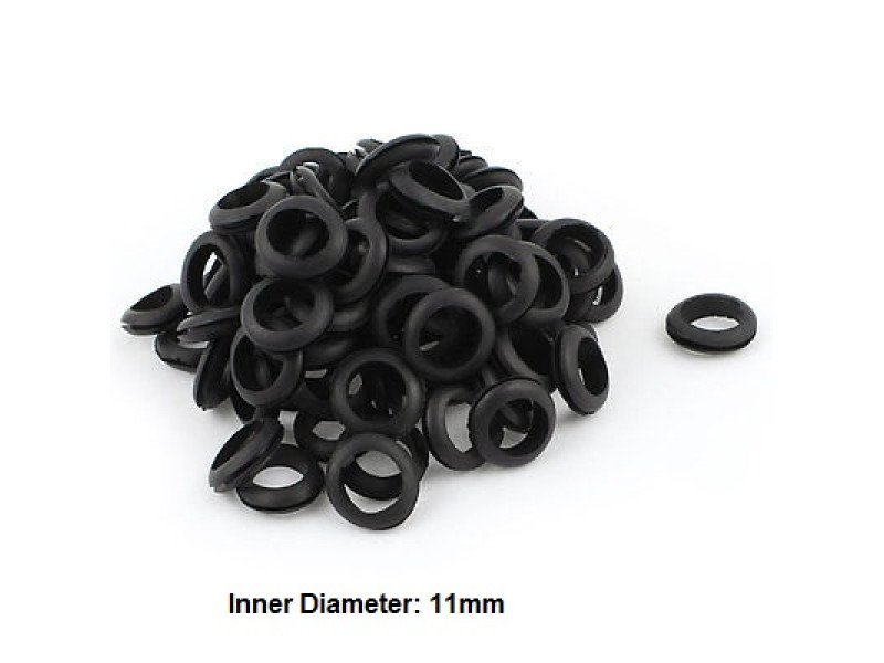 10 Pcs 11 MM Rubber Cable Grommet