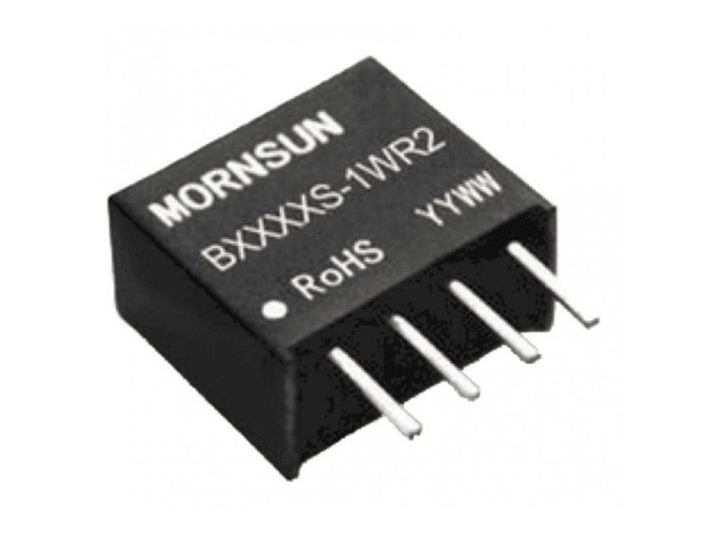 B0512S-1WR2 Mornsun 5V to 12V DC-DC Converter 1W Power Supply Module - Miniature SIP/DIP Package