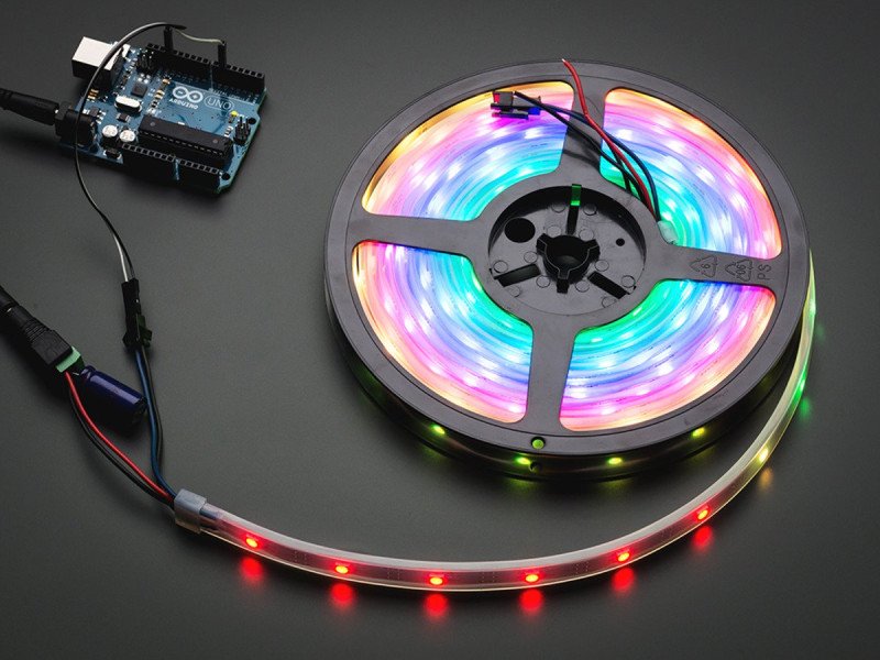 Adafruit NeoPixel Digital RGB LED Strip - White 30 LED - WHITE