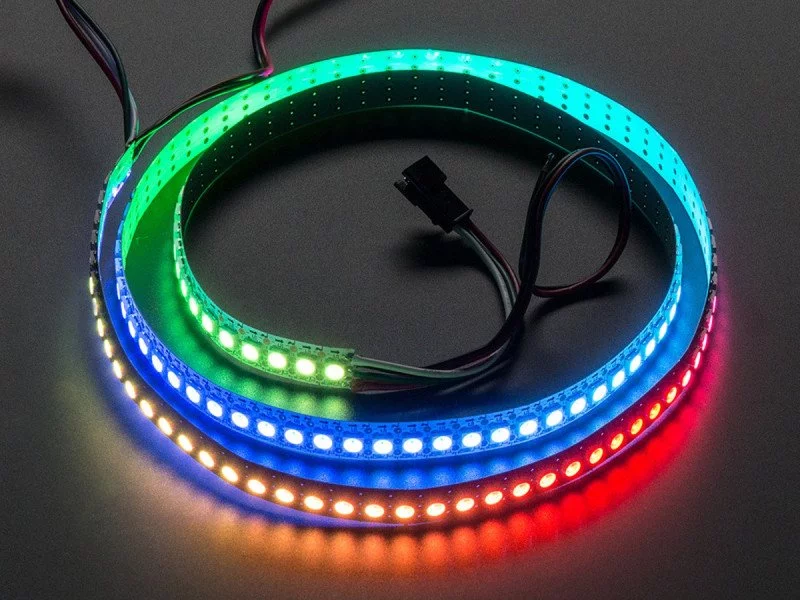 Adafruit NeoPixel Digital RGB LED Strip - White 30 LED [WHITE] : ID 1376 :  $84.75 : Adafruit Industries, Unique & fun DIY electronics and kits