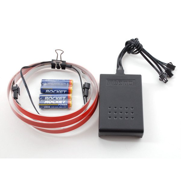 Electroluminescent (EL) Tape/Strip Starter Pack - 100cm - Red