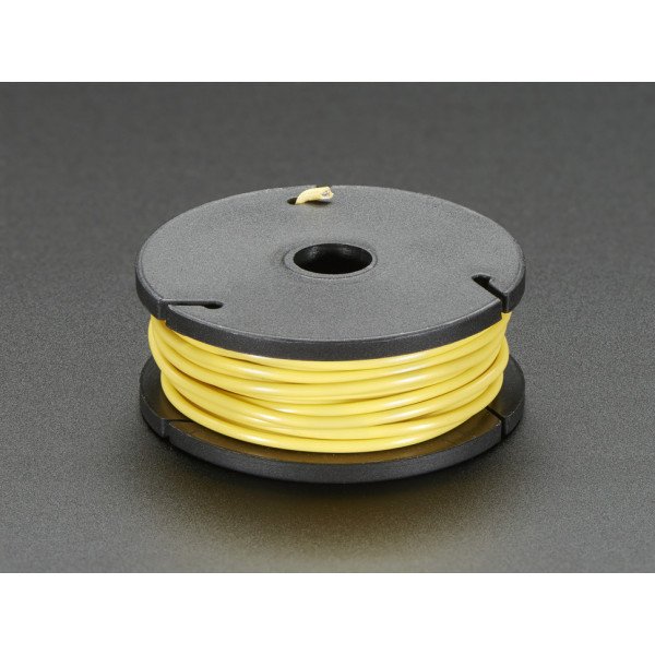 Stranded-Core Wire Spool - 25ft - 22AWG - Yellow