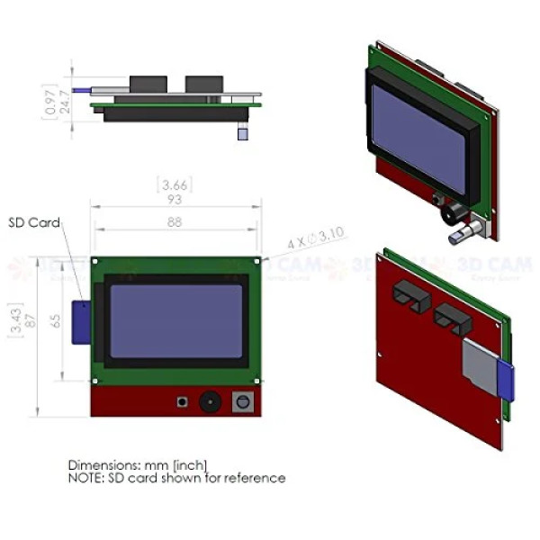 3D printer  Smart LCD controller for ramps 1.4