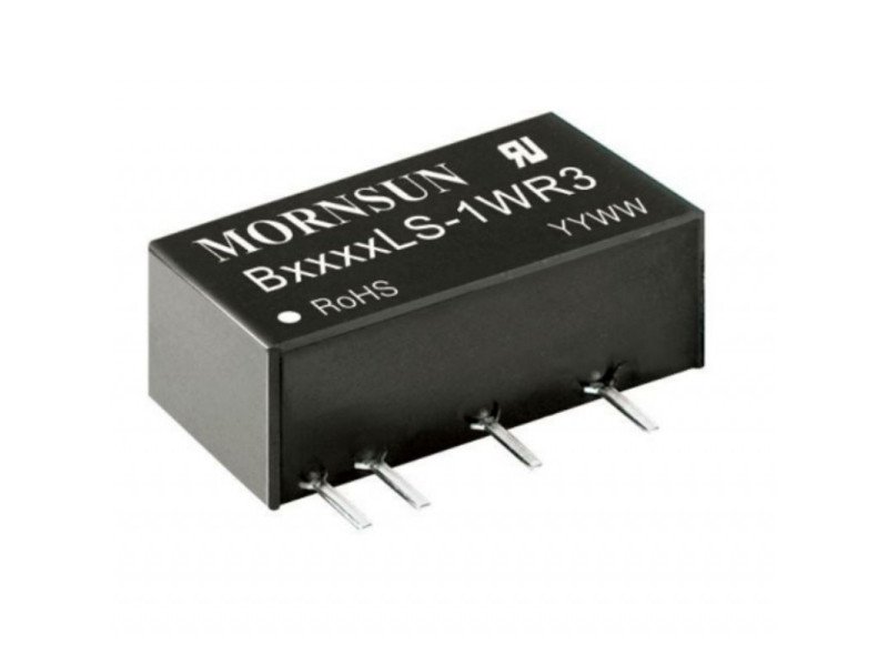 B0512LS-1WR3 Mornsun 5V to 12V DC-DC Converter 1W Power Supply Module - SIP Package