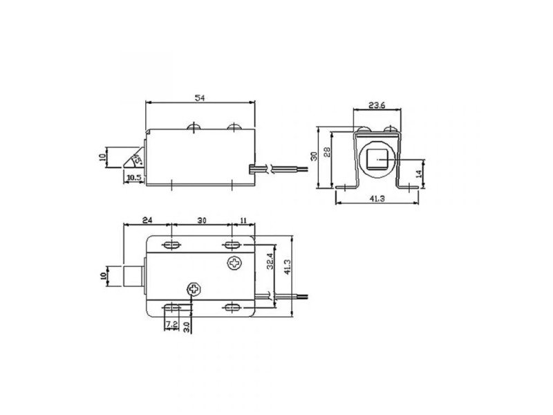 DC 12V Cabinet Door Lock Electric Lock Assembly Solenoid