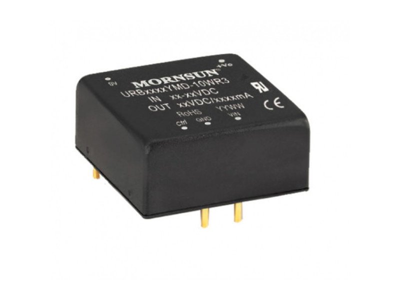 URB4815YMD-10WR3 Mornsun 48V to 15V DC-DC Converter 10W Power Supply Module - Horizontal DIP Package