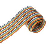 26AWG Pure Copper 40pin Dupont Wire Flexible Rainbow Color Flat Ribbon Cable 1 Meter