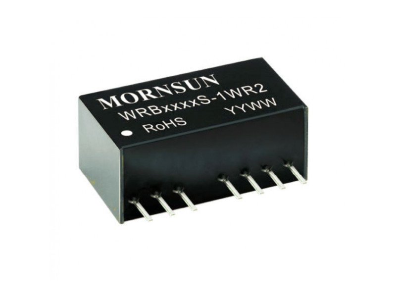 WRB0524S-1WR2 Mornsun 5V to 24V DC-DC Converter 1W Power Supply Module - Ultra Compact SIP Package